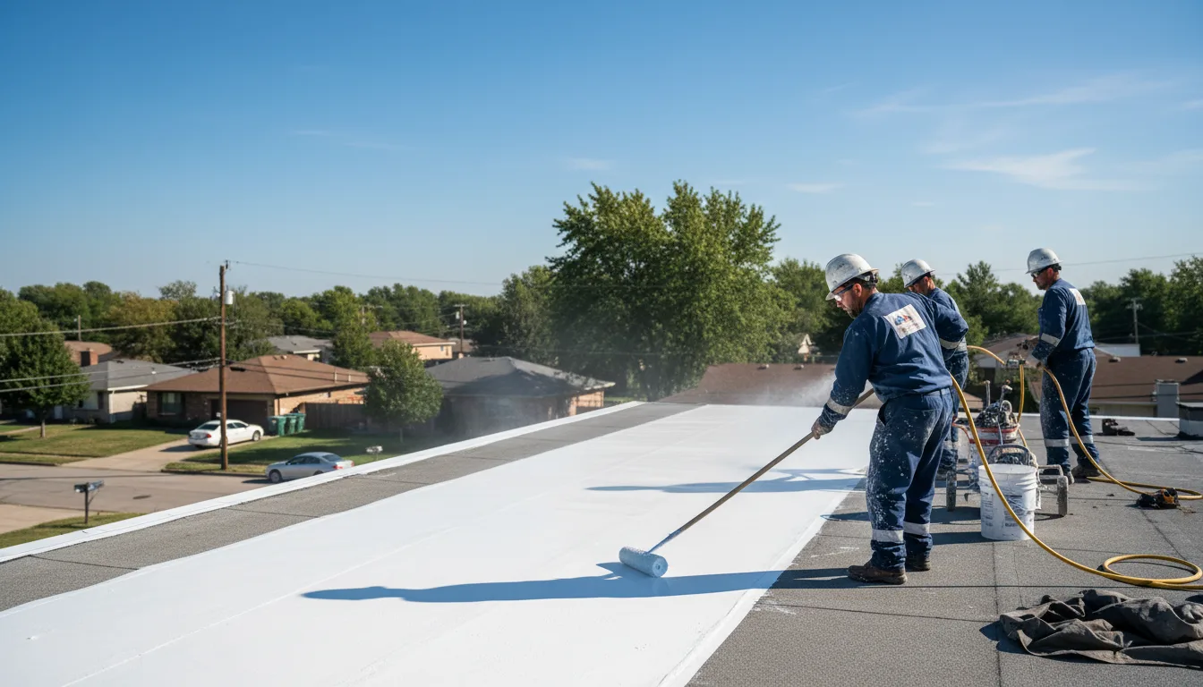 Commercial roof coating in Camden, SC near me